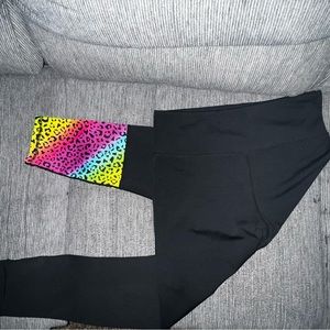 WUC Zyia Rainbow leopard leggings